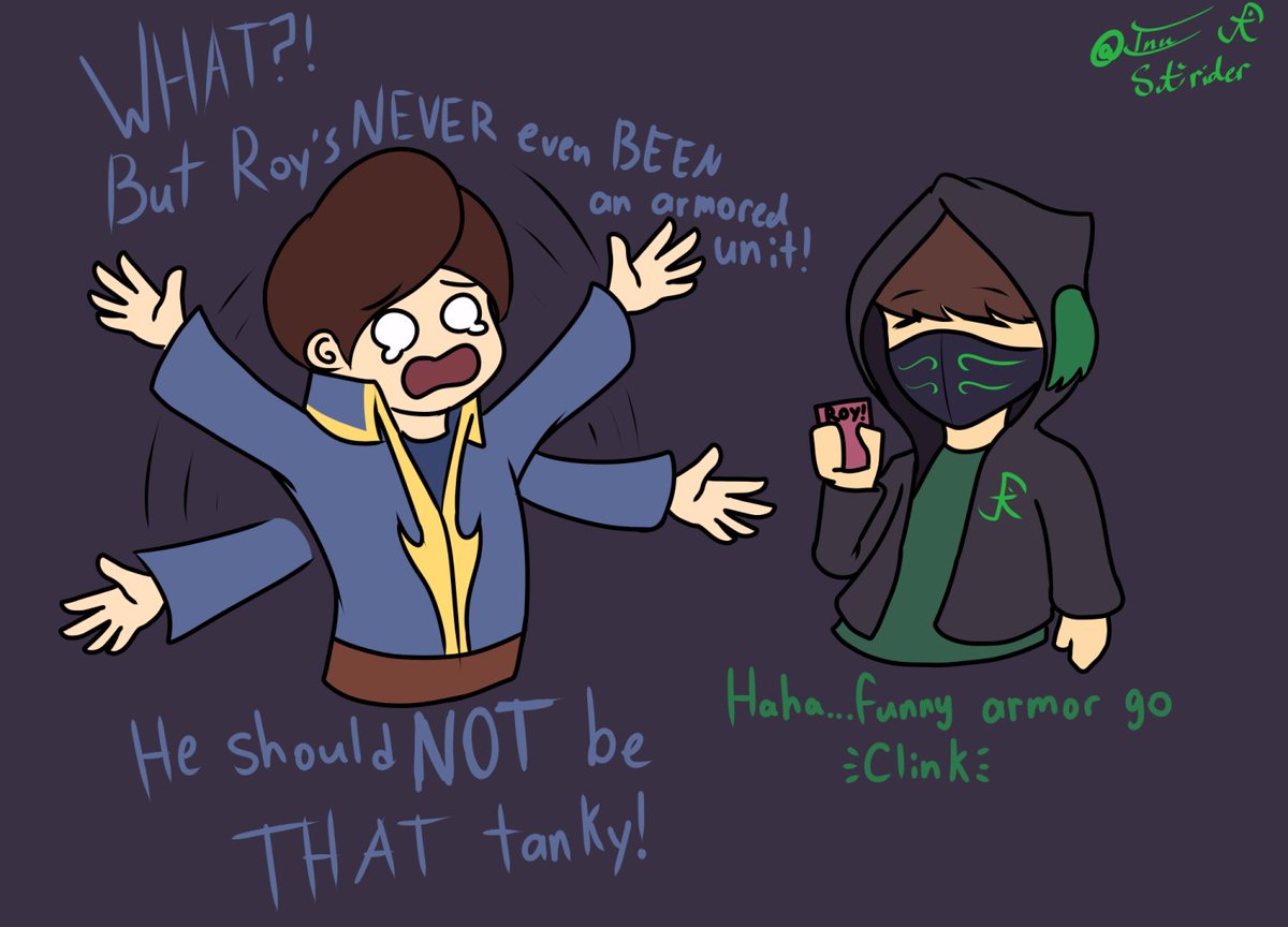 StriderDogArt's tweet photo. This is what happens when 2 tired Bois play the @fefanboardgame and have a blast. Nothing will beat having our boy Roy be able to survive a color disadvantage dragon that is transformed XD #roysourboy #FireEmblem #tabletopgames #AnnasRoundtable #meme https://t.co/Z96HaDxjKG
