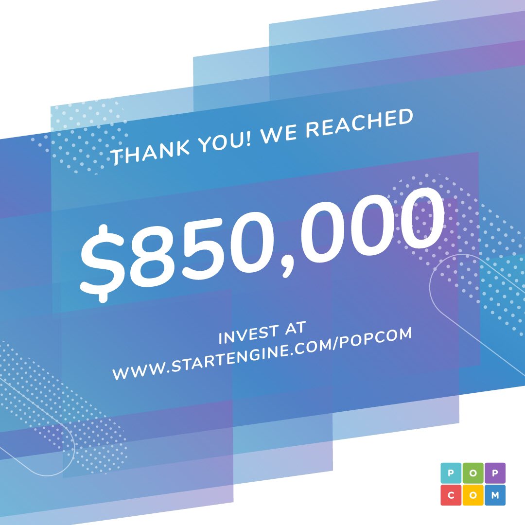 THEDawnDickson's tweet photo. People say that we make raising money through crowdfunding look easy - trust me it’s not. Takes a lot of time, planning and work from the @PopComSaaS team - it feels great to keep smashing these milestones - makes it worth it. https://t.co/gQtuyKIdU1