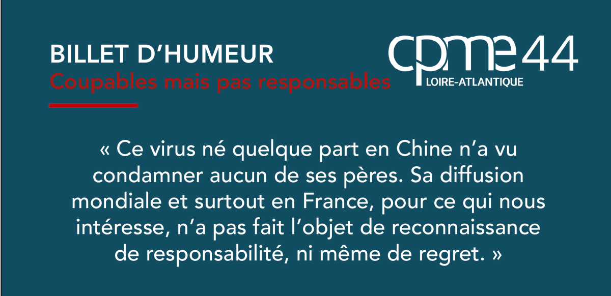 [#BilletdHumeur] "Coupables mais pas responsables" #deconfinementjour1 #CoronavirusFrance ➡ bit.ly/2Lkg65A