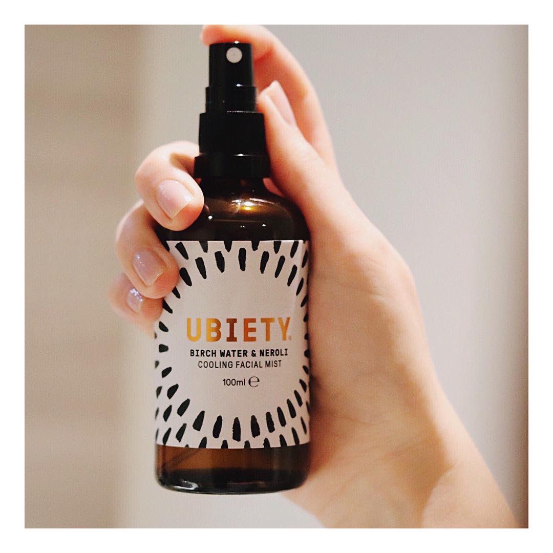 FindUbiety's tweet photo. Our facial mist, with birch water & neroli, is perfect for grabbing some much needed self care moments.... build five minutes in to your day that you own. Photo credit @KatieWooBlog #findubiety https://t.co/r9Z2267KuW #selfcareritual #veganskincare #menopauserelief #giftsforher https://t.co/XxsStEyeEn