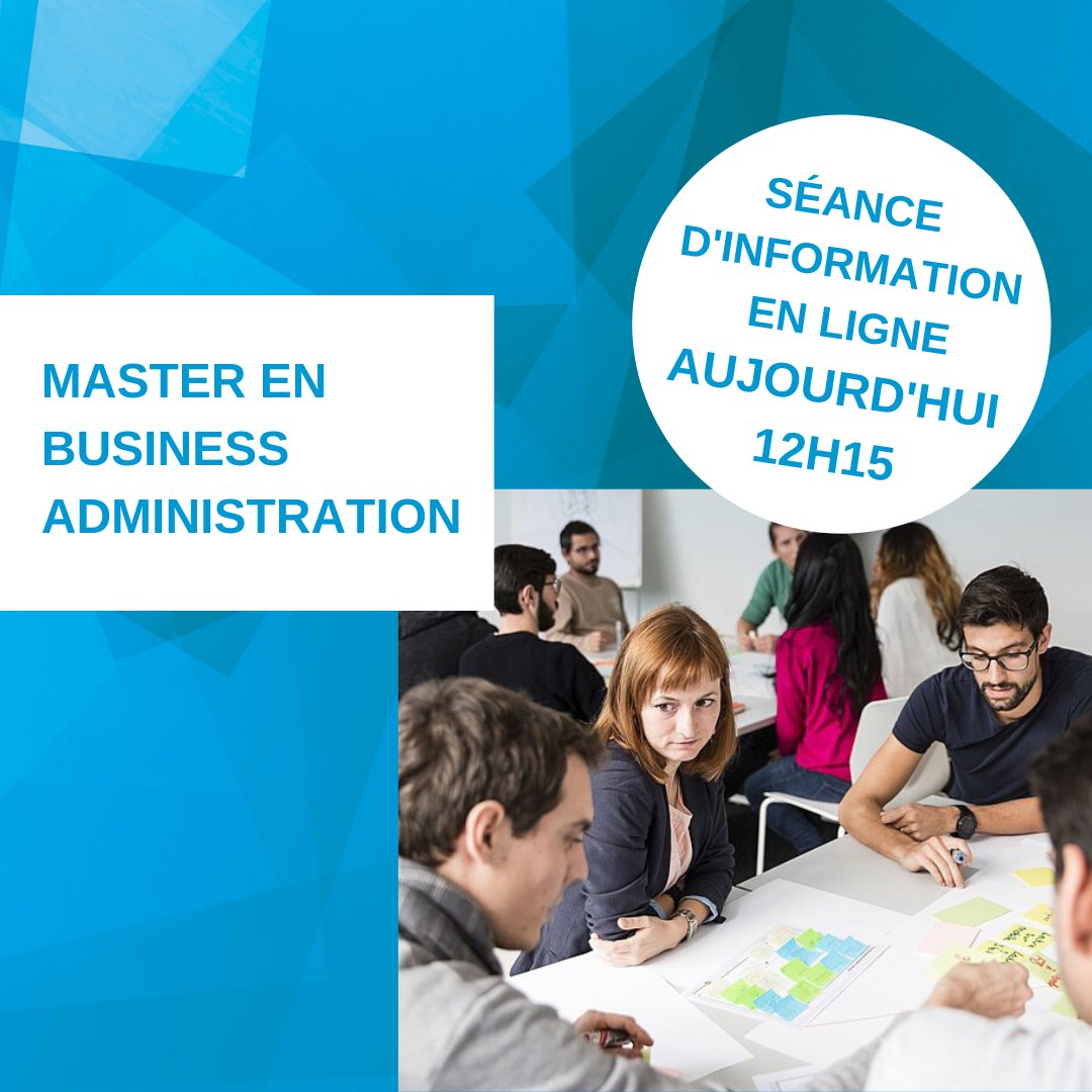 hes_so's tweet photo. Vous souhaitez approfondir vos compétences en management?
📅 Aujourd'hui à 12h15, participez à une séance d'info en ligne pour découvrir le #Master en #BusinessAdministration et ses orientations en #Entrepreneurship, #Prospective et #ManagementdesSI
👉https://t.co/IdFjQYVtpo https://t.co/e8ehiMnue0