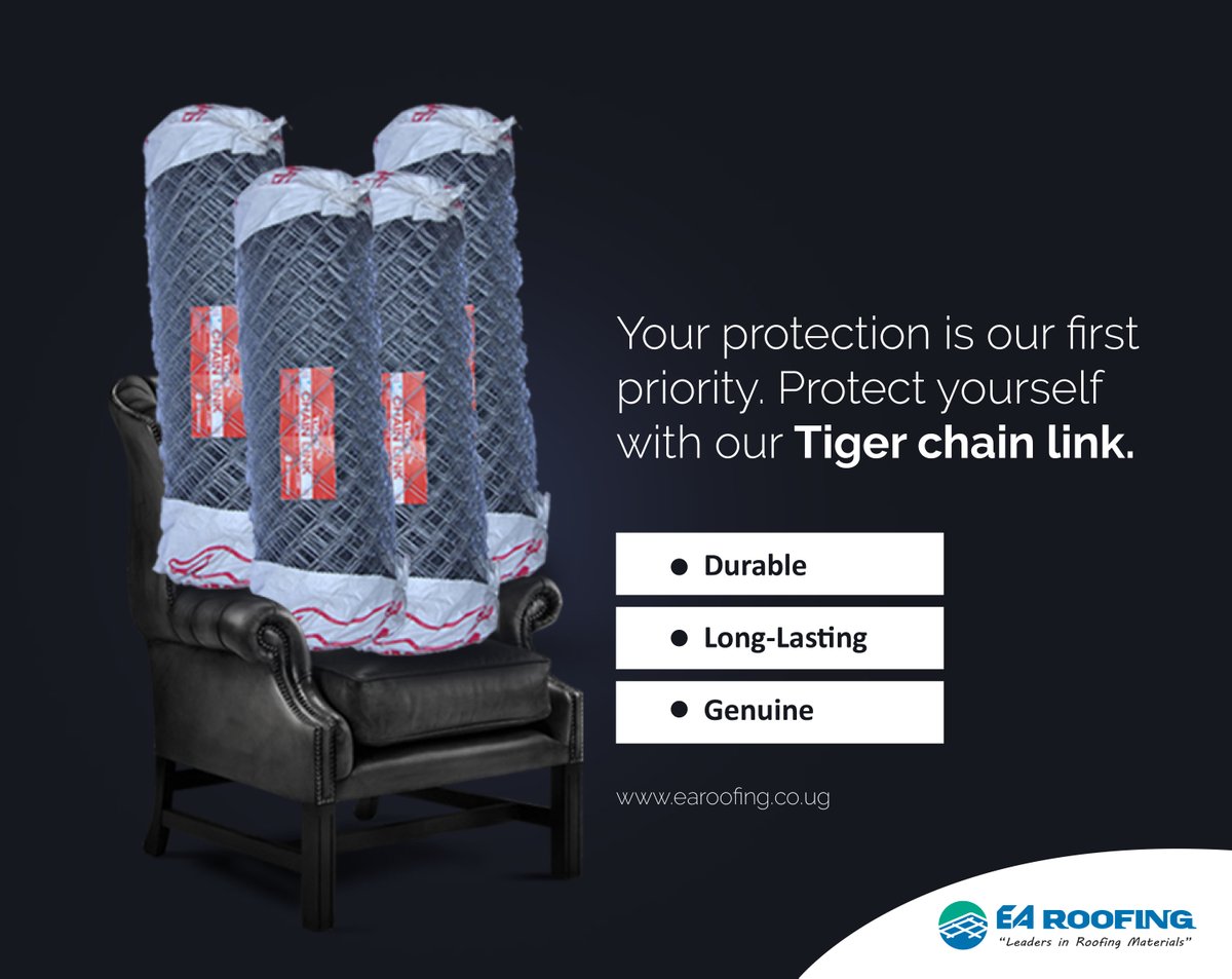 EaRoofing's tweet photo. Your protection is our first priority. Protect yourself with our Tiger chain link. It's durable, long-lasting, and genuine.
#Earoofing #Constructionmaterials #Tigerchainlink https://t.co/YymSjMG5if