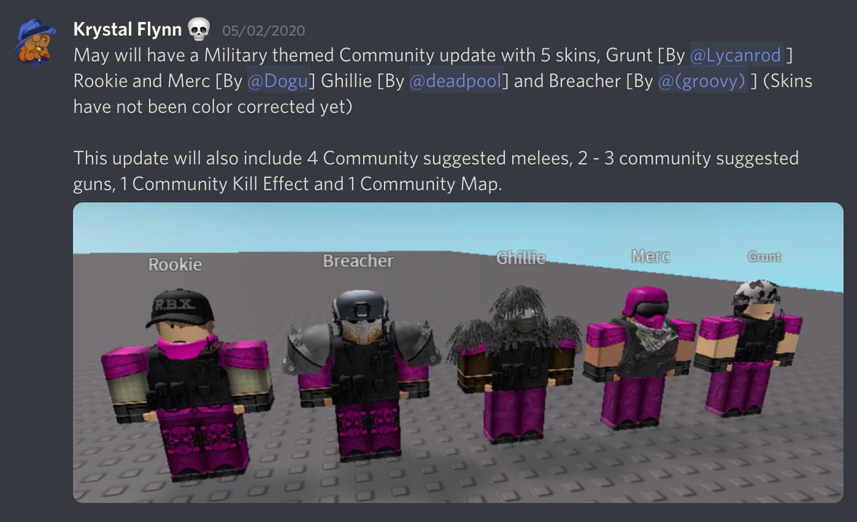 Roblox Arsenal Community Ops Update
