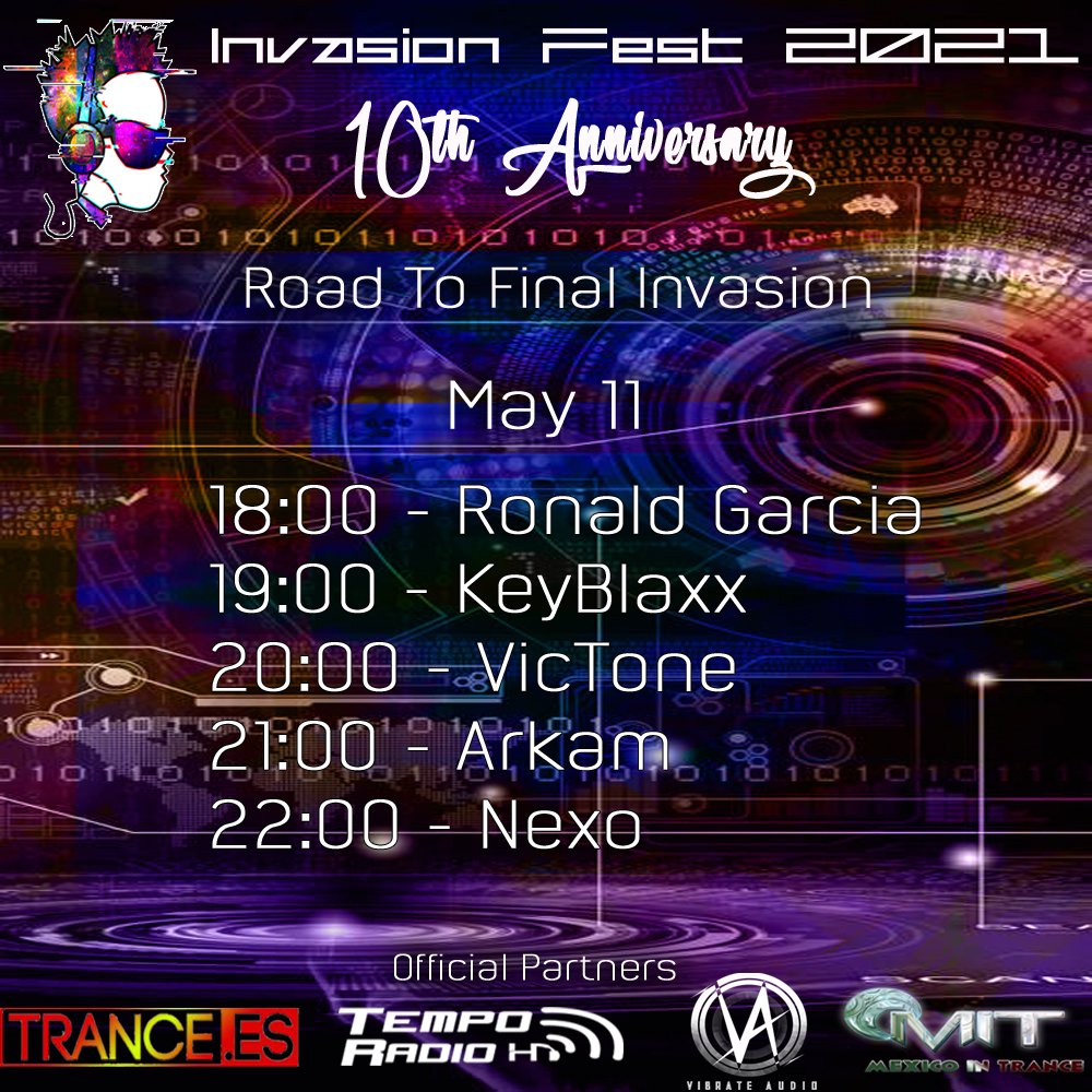 Invasion_Fest's tweet photo. Y no olvides que nuestro cierre será espectacular, cerramos con miras a nuestro décimo aniversario. @AnjunabeatSV @KeyBlaxx_dj @Victor_1391 @EllezRiaMusic
Escucha por https://t.co/0lX6gZAY8q (party channel) #Tranception #InvasionFest #IF20 #InvasionFest20 #Quédate #StayAtHome https://t.co/UiplcghRqK