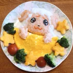 1人で眠れないちゃちゃまるをオムライスで表現!？これは凄いw