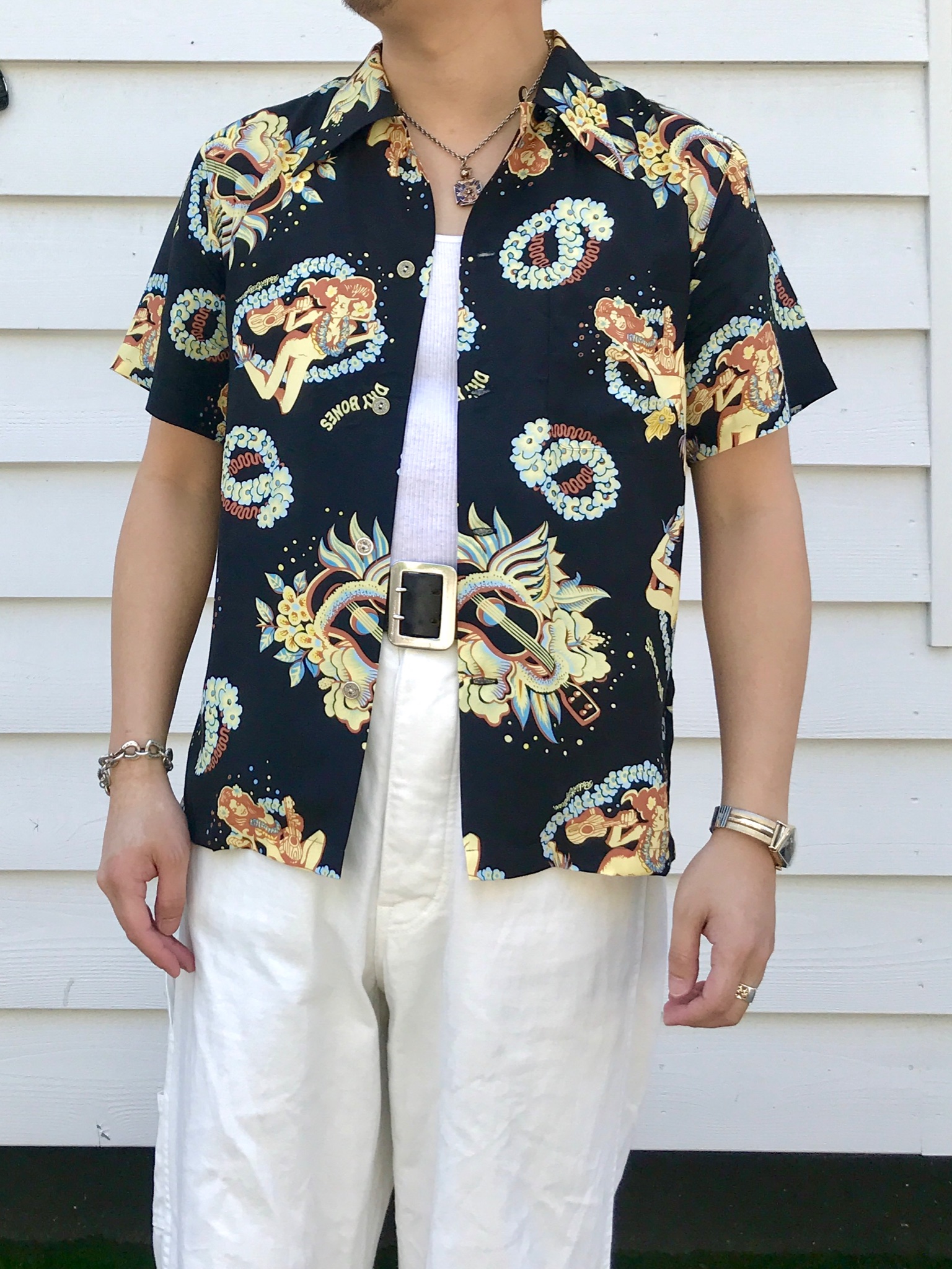 DRY BONES ドライボーンズ ロングスリーブアロハシャツ L DRY BONES ドライボーンズ ロングスリーブアロハシャツ L 楽天市場】L