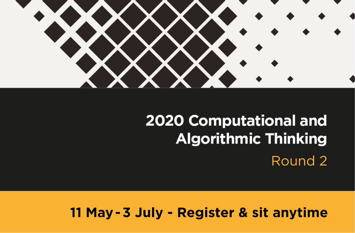 The CAT is back! 

Due to the disruption to the school year, we've reopened our CAT Competition for a second, non-competition round. Students can sit online and get a non-competition-round certificate. Learn more amt.edu.au/coronavirus

#maths #mathematics #remotelearning