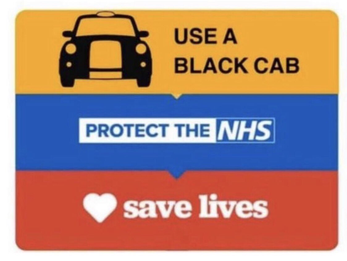 Fact! 
Black Cabs are the only form of Public Transport that safely maintains social distancing by having a glass partition and a separate passenger compartment designed for easy cleaning . Stay safe use a London Taxi ✊🏼🇬🇧