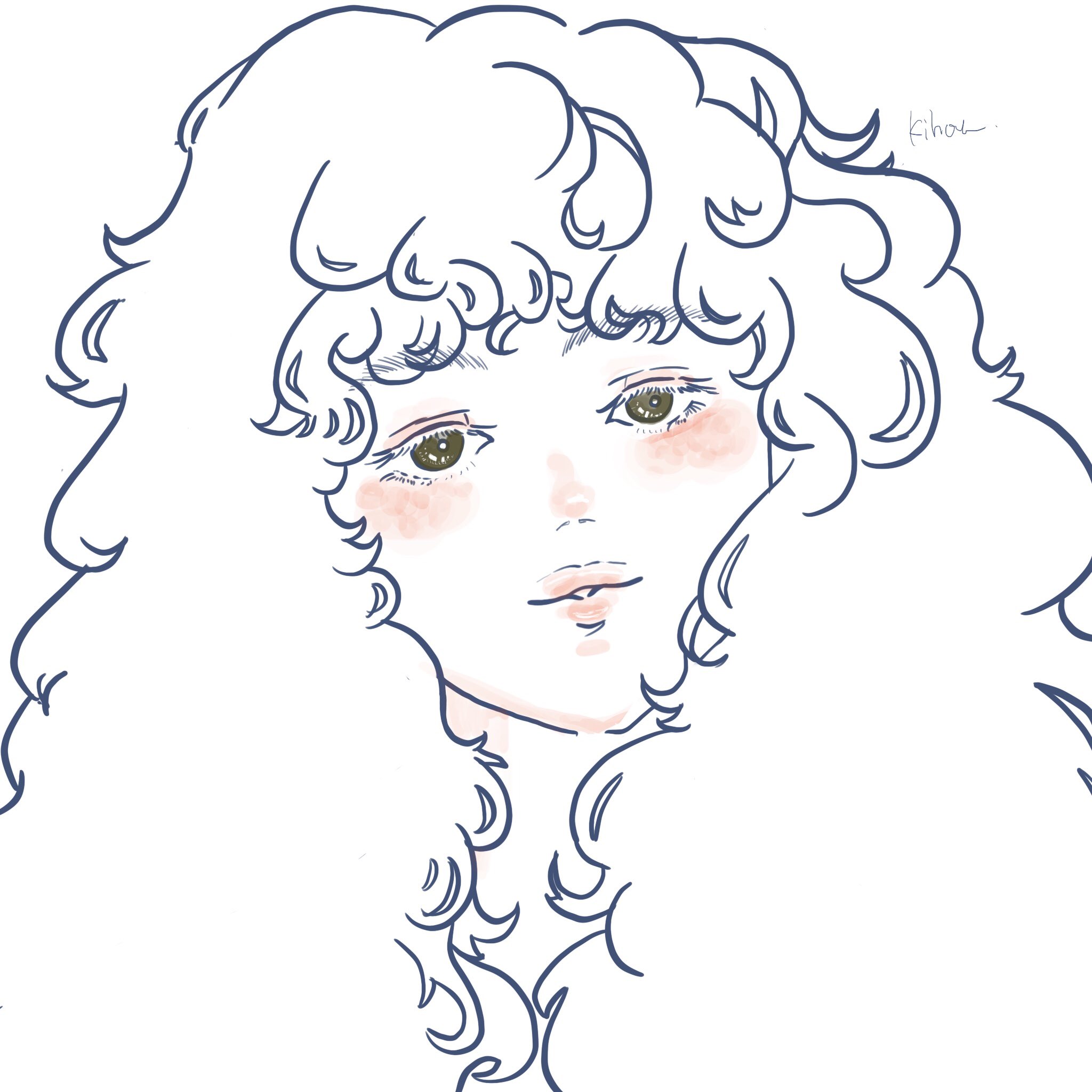 肌芳 くるくる可愛い スパイラルパーマ ハードパーマ 女の子 イラスト 絵 絵描きさんと繋がりたい イラスト好きな人と繋がりたい Illustration Drawing おうち時間 T Co M3bmjw2izm Twitter