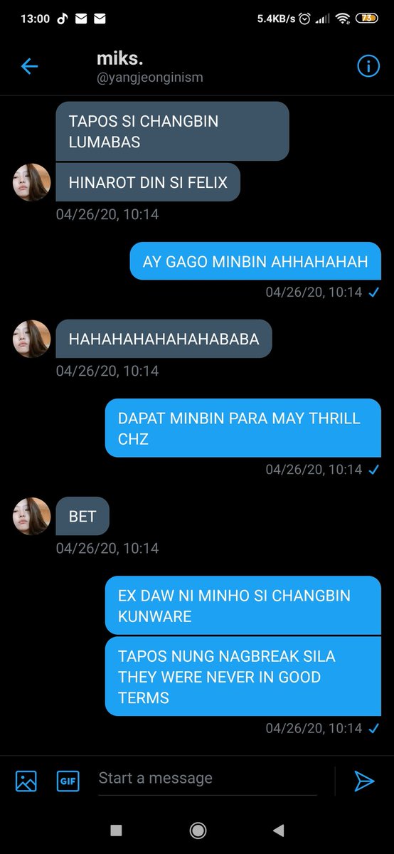 — we exchanged ideas after that HAHAHAHHAHAHAHAHA AKO PA YUNG NAG-AYA SA'YO NG COLLAB AU PERO HINDI NATIN ALAM PA'NO NAGWOWORK GAGI. are u still up for it tho? 