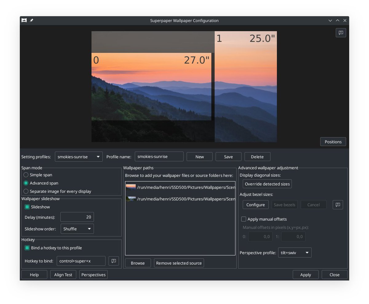 ghacks's tweet photo. Superpaper is an advanced wallapper app for Windows and Linux with unique features #superpaper #wallpaper #linux #windows
https://t.co/pXdK00fRDH https://t.co/phCvIDbmag