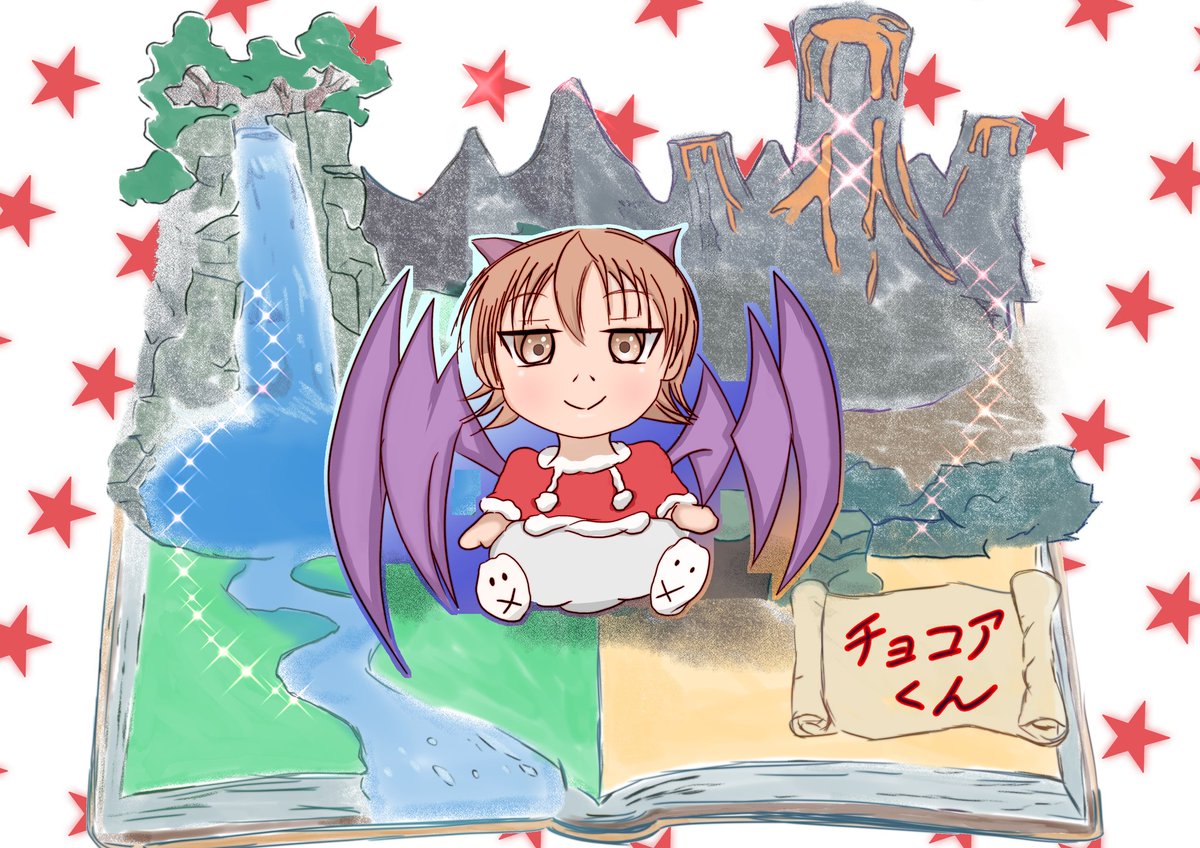 b3qZroP4Ok7eXLC's tweet photo. [絵を描くって楽しい！]とゆうテーマから。
僕の作品に登場する、
📖絵本から生まれたチョコアくんを描きました🐯
よろしくね♪(о´∀`о)

＃絵本
#IllustratorsDraft https://t.co/2f76DXN9hU