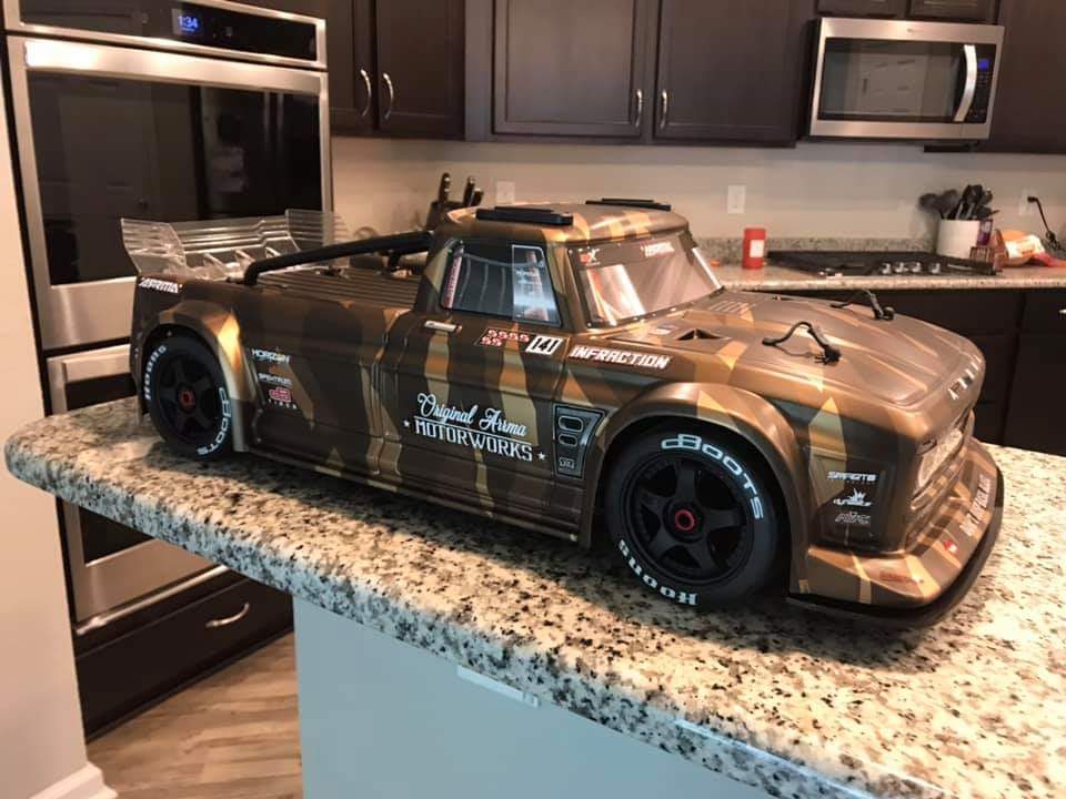 ARRMARC's tweet photo. Lay low and ready for action soon.

#INFRACTION6S #RCFROMHOME #ARRMAHOF #HALLOFFAME #SPEEDBASH #ALLROAD #ARRMATOUGH #ARRMAPOWER #ARRMAFANSROCK #BLXINSIDE https://t.co/qjuEmYVdw7