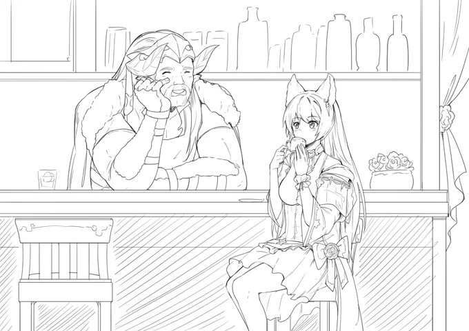 ニーアちゃんは団長のそば以外
多分ファスティバのBARが一番落ち着く

そう思った( ˘ω˘ )

#グラブル 