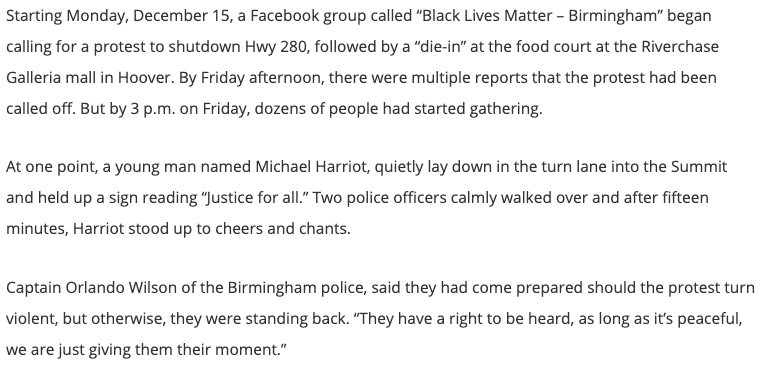 It turns out, that I was involved in a protest YEARS earlier that had put me on the police radar. And it wasn't that police were "out to get me" but they had "checked me out." I recounted it here:  https://www.theroot.com/that-one-time-i-staged-a-one-man-die-in-or-why-im-1821227117