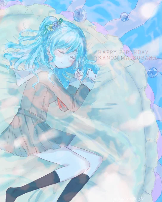 くらげのクッションでいい夢を
#松原花音生誕祭2020 
#松原花音誕生祭2020 