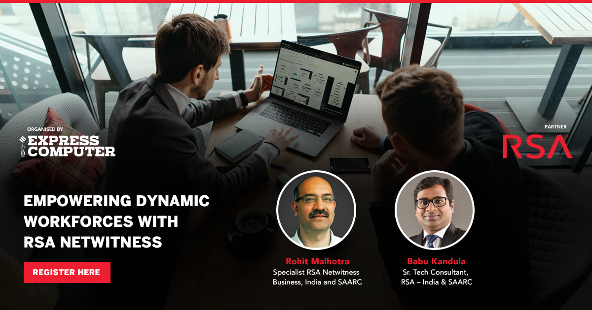 ExpComputer's tweet photo. Join our #LiveWebinar on 'Empowering Dynamic Workforces with RSA Netwitness', on Tuesday, 19 May 2020 at 3:00 PM IST. Register Today: https://t.co/9gju01x1zC | #RSA #digitaltransformation #dynamicworkforce #remoteworking https://t.co/thZoB8M3bc