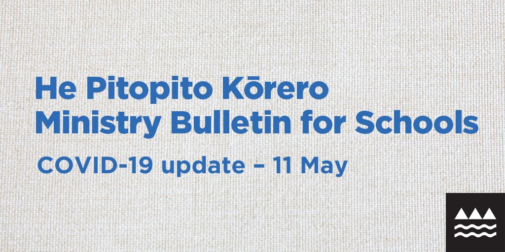 EducationGovtNZ's tweet image. He Pitopito Kōrero | Ministry Bulletin for Schools – 11 May: bit.ly/2WjTzMA
• Alert Level 2
• Answers to common questions
• Wellbeing information and tips, including upcoming webinars