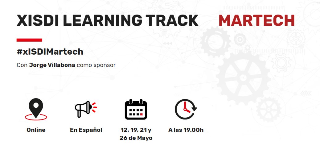 ISDI_edu's tweet photo. Mañana comienza un nuevo #LearningTrack liderado por @jorgevillabona, director de @isdicrm: "Martech: A new way of Marketing": 3 masterclasses y 1 workshop exclusivos para #xISDI con los que profundizar en cómo la #tecnología ha cambiado la dirección de #marketing. ¡No faltes! https://t.co/LmIJfzqMUe