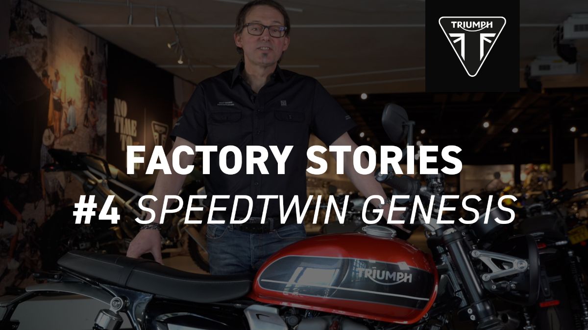 OfficialTriumph's tweet photo. In the next episode in our series, our Chief Engineer Stuart Wood talks to us exclusively from the Triumph #FactoryVisitorExperience, to tell the story of the #SpeedTwin, one of our most successful modern classic motorcycles. https://t.co/Q3srYZk2ci #ForTheRide #TriumphOfficial https://t.co/ks1WblnnMP