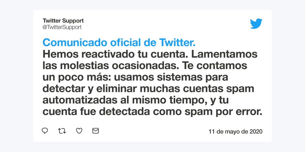 beshared_es's tweet photo. #Comunicación
📣 Por motivos ajenos a @beshared_es, el servicio técnico de #Twitter ha mantenido suspendida nuestra cuenta durante el último mes. 🙏 Lamentamos las molestias. 

Volvemos con la misma ilusión del primer día para seguir cerca vuestro a través de esta red social. 😉 https://t.co/GWsfJSjSUe