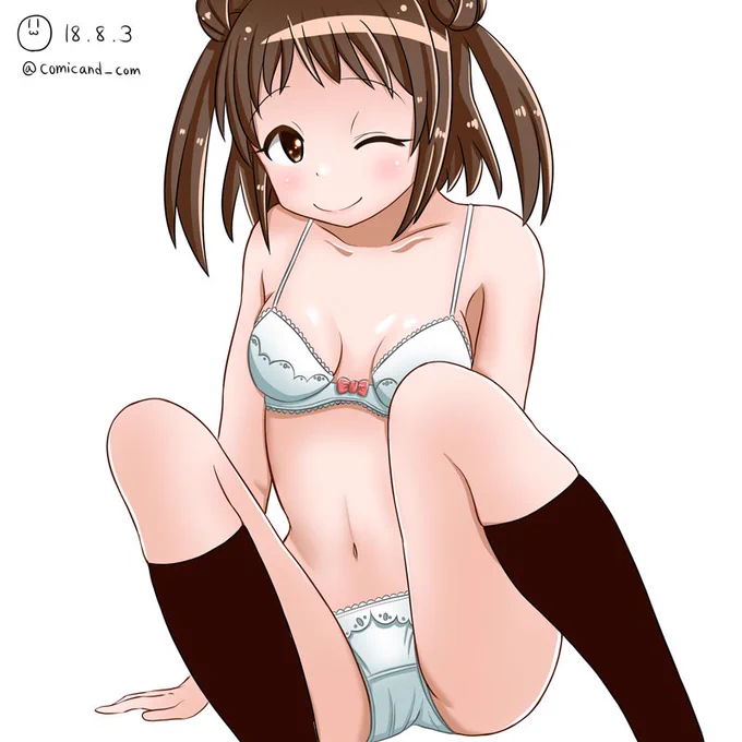 #ぱんつ見て元気になろう

元気になりすぎるのには注意だよ♪ 
パンツは案外描けていない( ˘ω˘ )

#艦これ #艦隊これくしょん 
#那珂 #大井 #山風 
