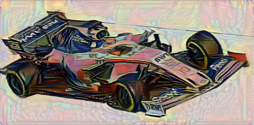 ddsilva333's tweet photo. @fchollet Thank you. You are a legend! Below a Racing Point F1 car with some Picasso flourishes @RacingPointF1 #Keras #Tensorflow https://t.co/S3Rn7DxoJU
