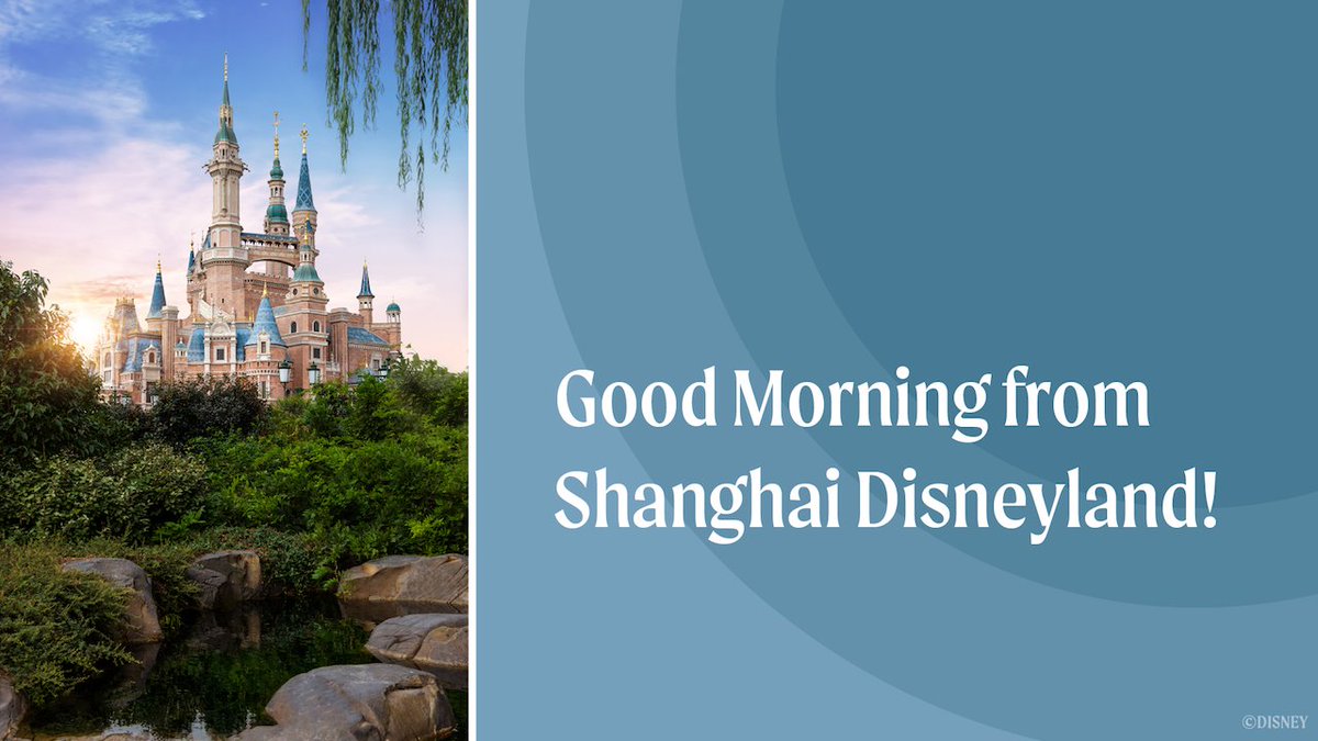 “To all who come to this happy place, welcome.” ☀️ Good morning from Shanghai Disneyland! bit.ly/35RaHMJ #DisneyMagicMoments