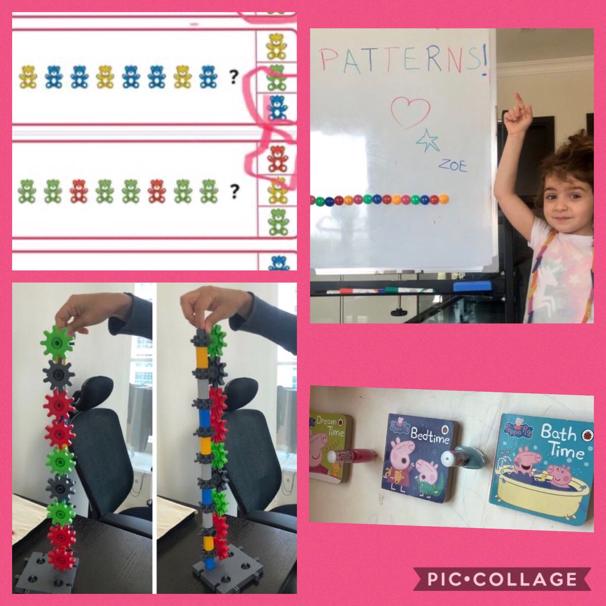 #KG1s are loving patterns! They are being so creative making their own patterns ☺️ #DIABthinkers #dreaminspireachieve