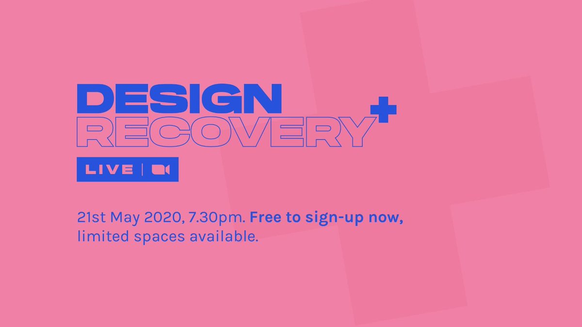 WE ARE LIVE 🙌 Our next event Tickets are now available for our Free <a href="/designrecovery_/">Design Recovery +</a> special LIVE event next Thursday! (Check out <a href="/designrecovery_/">Design Recovery +</a> for more)

We buzzing to see your digital faces there. Line up will be announced very very soon 👀 👍

eventbrite.co.uk/e/design-recov…