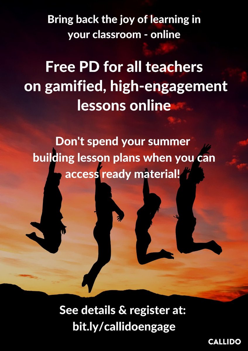 Callido Learning On Twitter Free Pd For Teachers On High Engagement Gamified Online Lessons Register At Https T Co Olnieyxgbn Freepd Onlineclassroom Onlinelessons Https T Co 8teftzr4vn