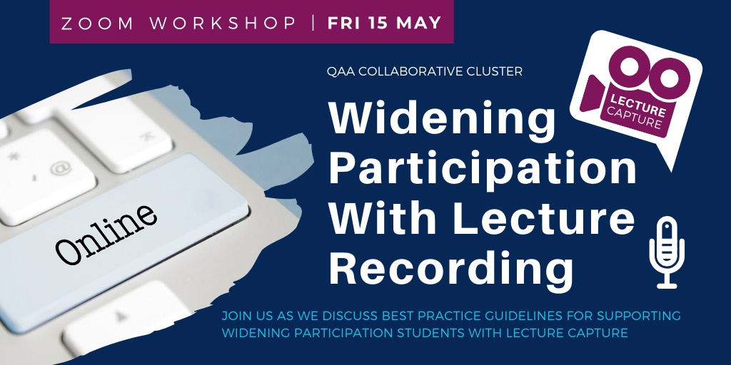 LectureCPTR's tweet image. 📢 Don't forget, if you want to join us this Friday for our #wideningparticipation with #lecturerecording online workshop, you need to:
1. Register (it's FREE at bit.ly/LectureCPTR)
2. Download Zoom (if you don't already use it)
3. Cute pets at the ready (optional) 🐶🐱🐹🐰