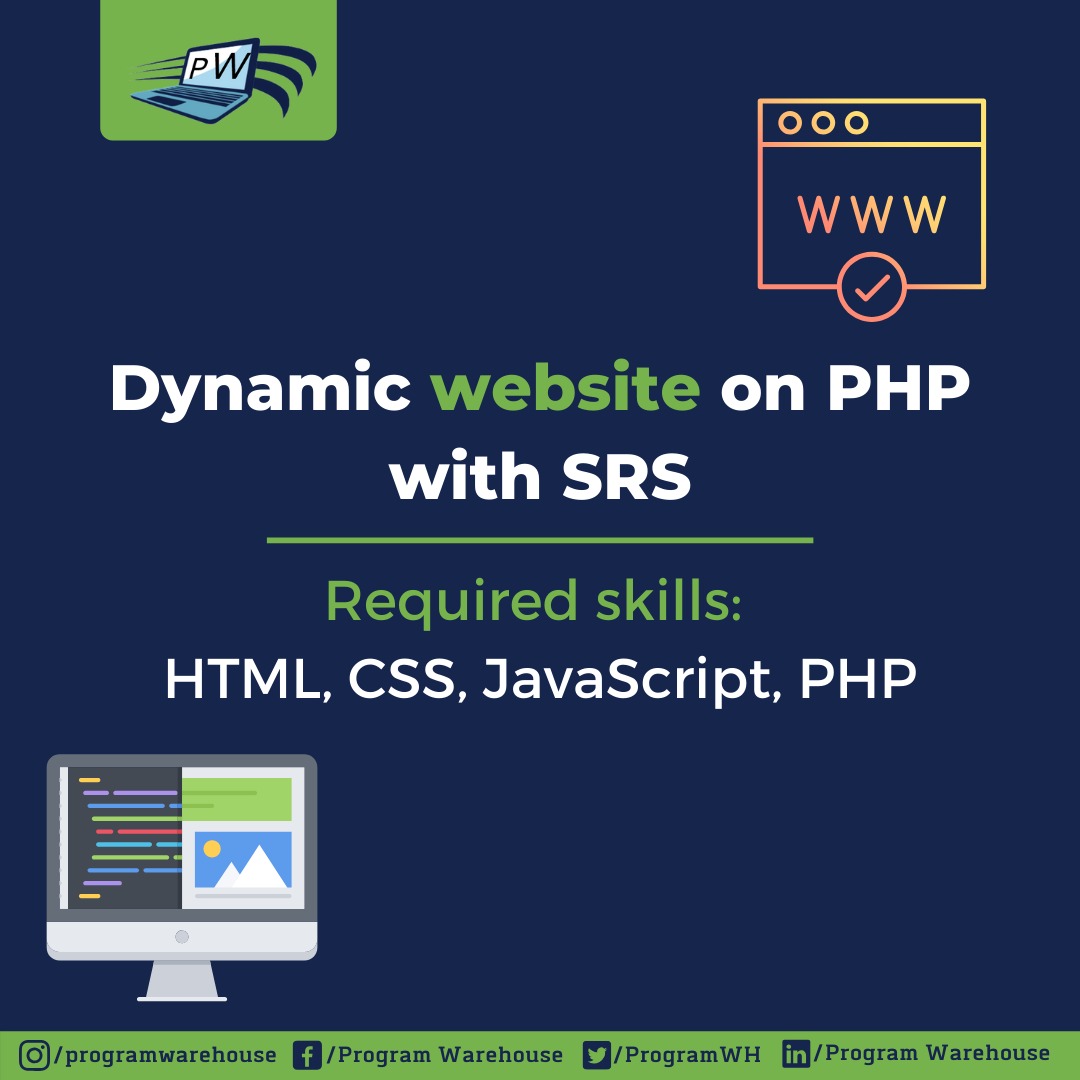 ProgramWH's tweet photo. β οΈNew Project Alertβ οΈ
Project of Dynamic Website development on PHP with SRS
Who can apply for this?
Those who know HTML,CSS, JavaScript & PHP are eligible to apply for this.
#programwarehouse #Webdesign #Website #websitedevelopment #webdeveloper #webdev #devs #PHP #HTML #CSS https://t.co/BS3KeAkrQP