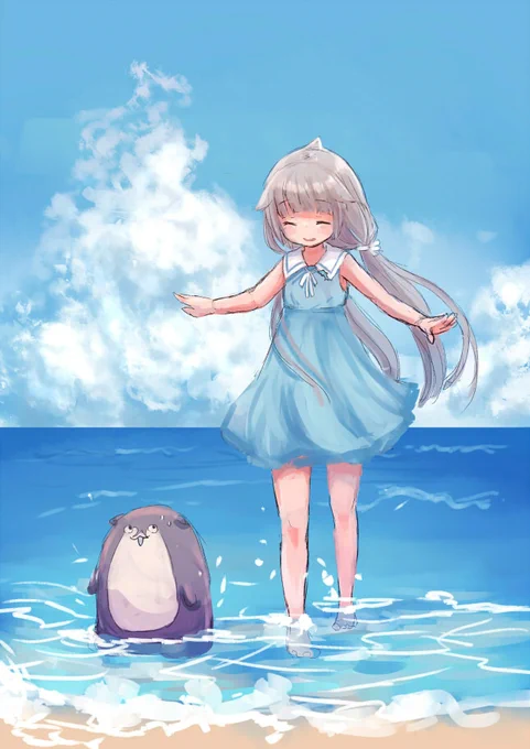 今日は暑かったので夏っぽい御蔵ちゃん!! 