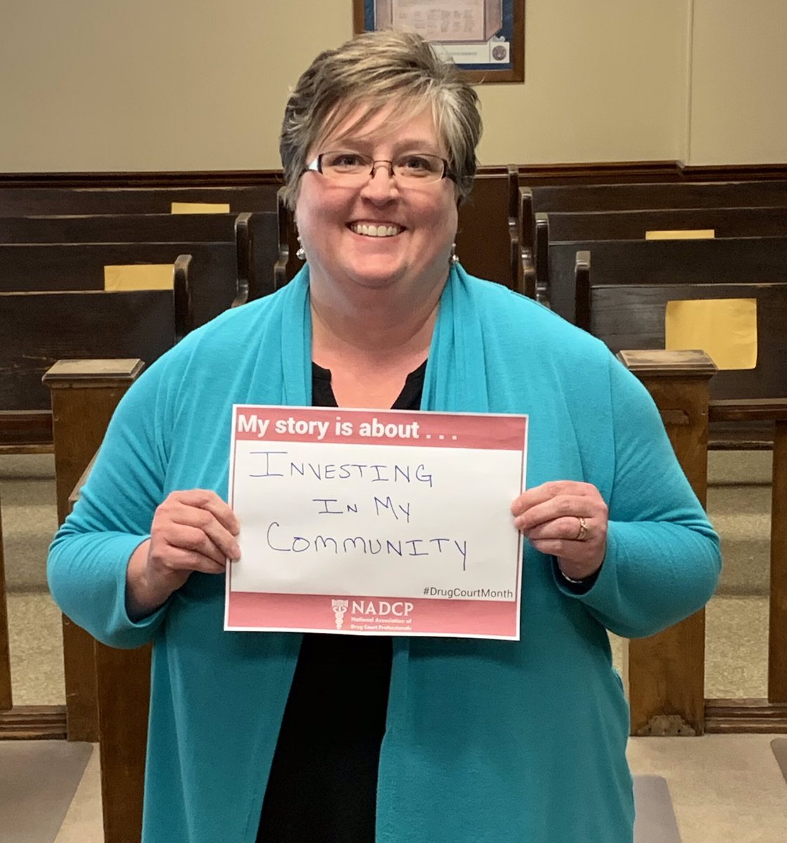 GreeneRecovery's tweet photo. Another member of our Recovery Court team -Angela - works at our Detention Center & she knows that helping our clients is an “Investment in our Community”. When our clients are in Recovery, they are able to work, provide for their family and stay out of the CJ system. @_ALLRISE_ https://t.co/XRCBwa6hHY