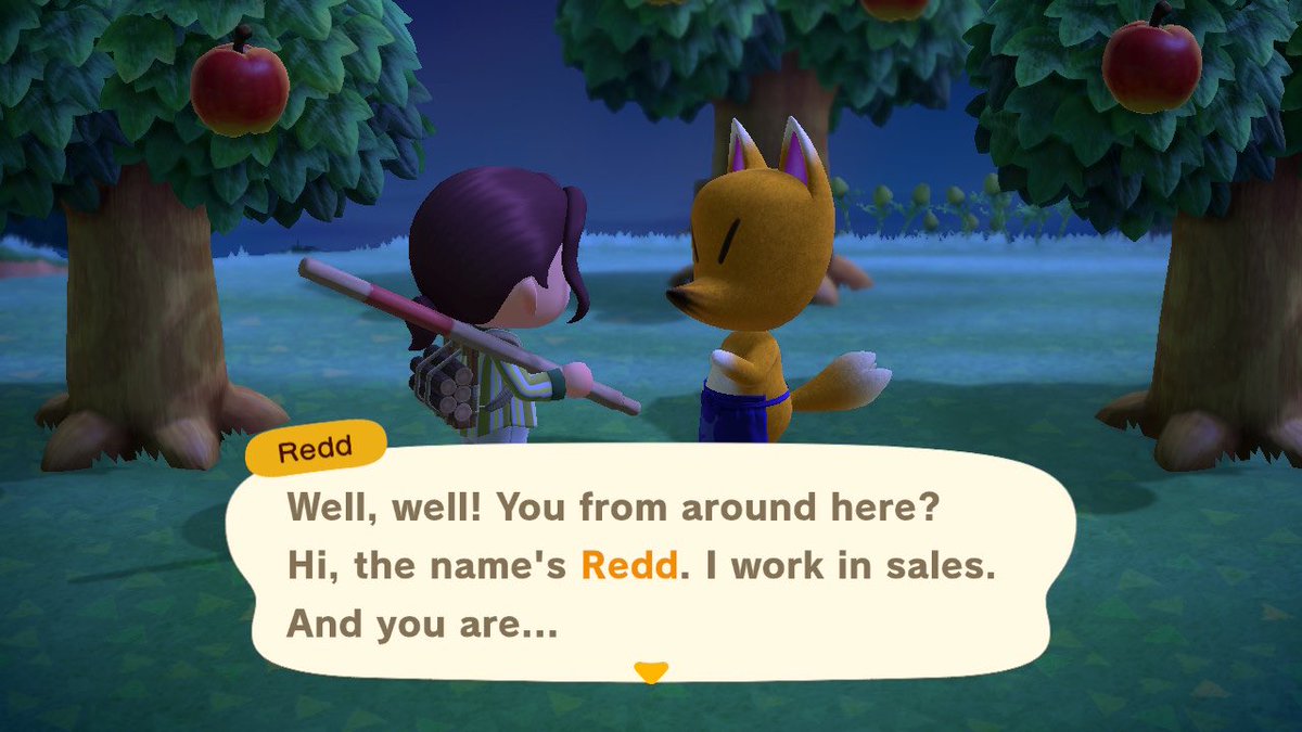 ⤍ a third new villager moved in today: bubbles ! while i was adventuring around my island, i found a suspicious looking boat (・・；) i bumped into the owner, who offered to sell me a painting. who could resist such a cute face? i bought his art, and headed to the museum ⤍