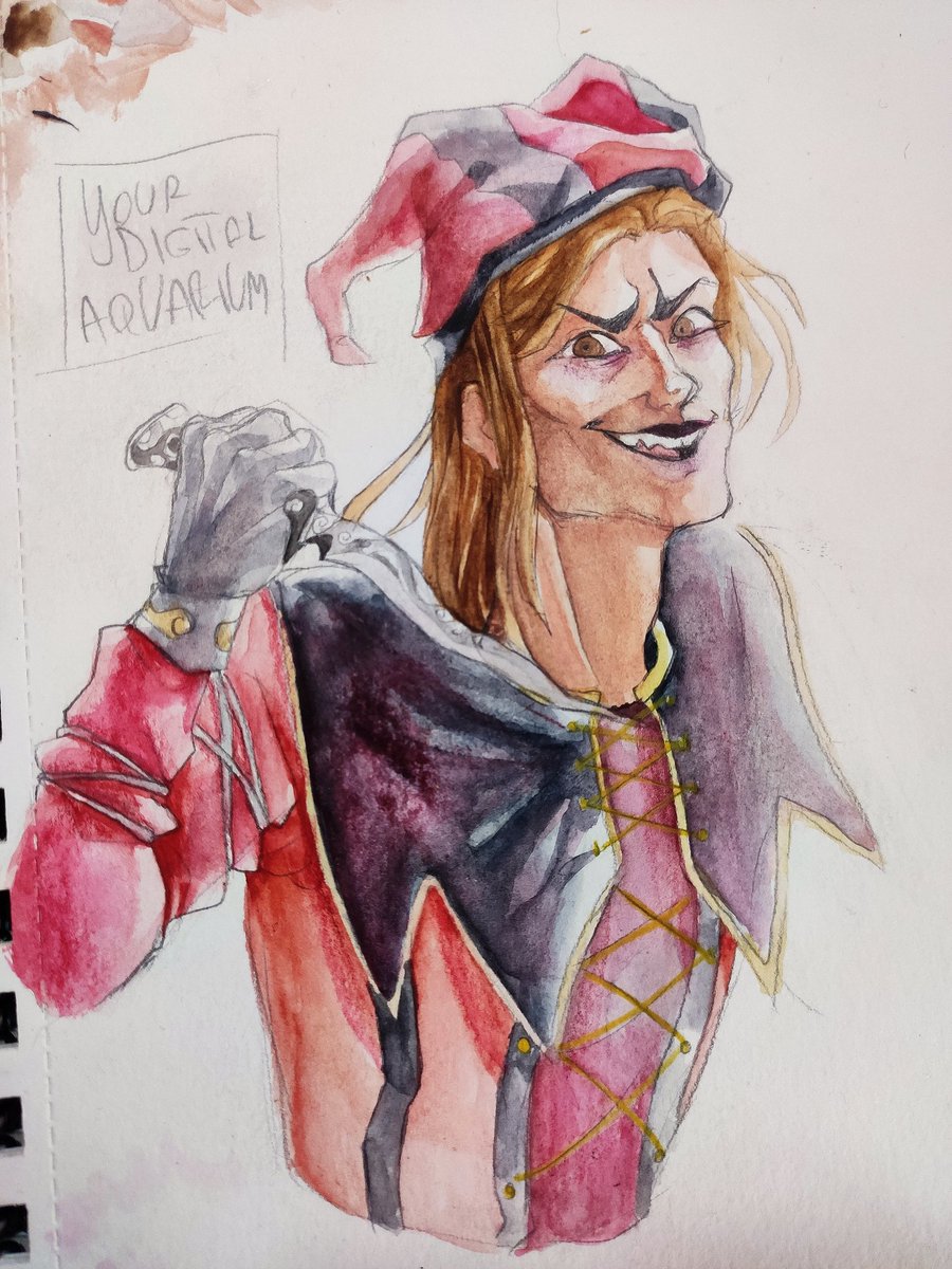 Yourdigitalaqu1's tweet photo. I'm alive and I come back with my favorite rat from Skyrim since I recently started playing it for the first time 

#Cicero #Skyrim #theelderscrolls
#myart #artistsontwitter https://t.co/6WnUbEawBF