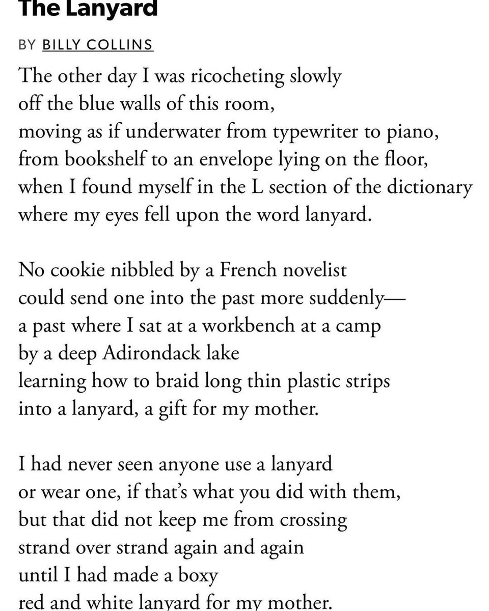 Billy Collins The Lanyard slidesharetrick