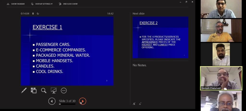 ‘Justice should not only be done but should seem to be done’, was the refrain of Prof. Govindarajan’s class today during an interactive afternoon session on the importance of branding and perception building. Honoured to be addressed by the Guru himself. Thank you Professor Sir.