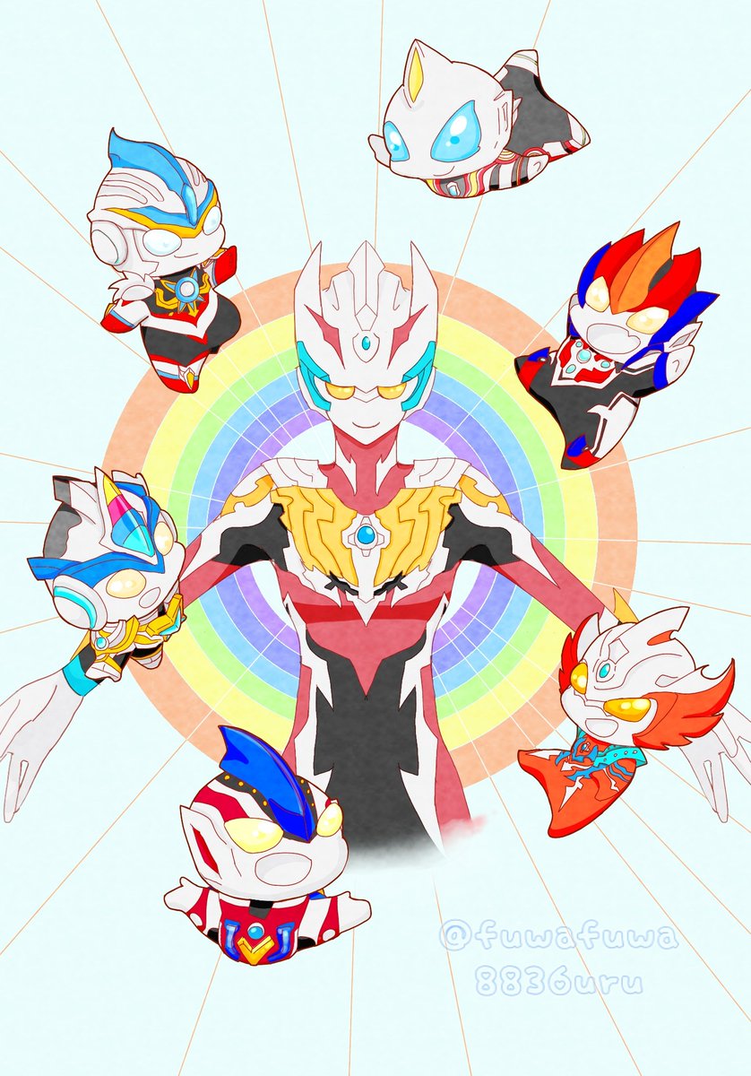 まこまこ 私はここまで成長しました見た人も晒す 19ハマりたて2枚 最近のイラスト2枚 一年で絵柄って変わるのね 最近コスモスとタイガばかりでメビウスやレオ兄弟あまり描いてないなぁ