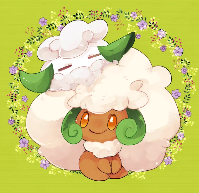 ふわふわ #エルフーンの日 #モンメンの日 #綿花ポケモンの日 