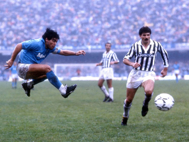 Joe_Pridmore's tweet photo. @MundialMag Napoli 2-1 Juve 1987. Pure 80s magic. No crime, no controversy. Just Diego, a thumping volley and a man with a glorious mustache. https://t.co/E8qRnIPn70