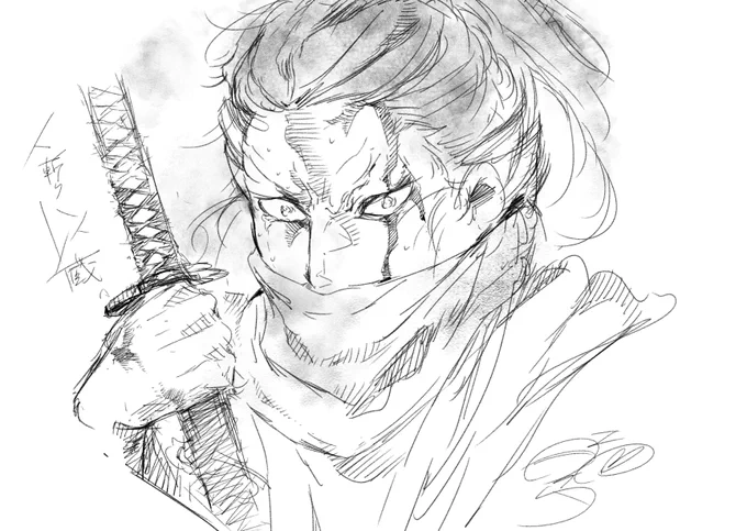 今日は何も考えず落書きを 