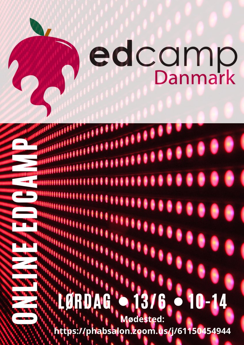 thomasdreisig's tweet photo. Online #edcampDK er en realitet - Lørdag den 13. juni fra 10-14 vil deltagere lave deres egen u-konference med spændende snakke og debatter. Spred meget gerne dette i dit netværk. Vi vil gerne have mange med i dette forsøg på at udbrede peer-2-peer-learning #skolechat https://t.co/FWCZJplGqv