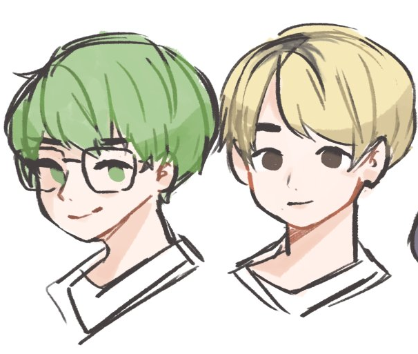08. fav oc ship
mellovia <3 elurise is otp.. i should really draw more of them
also kiyoshi and his bf hyunwoo i remember making a lot of scenarios and stories about them back in like..high school?? i have so much fond memories of these boys