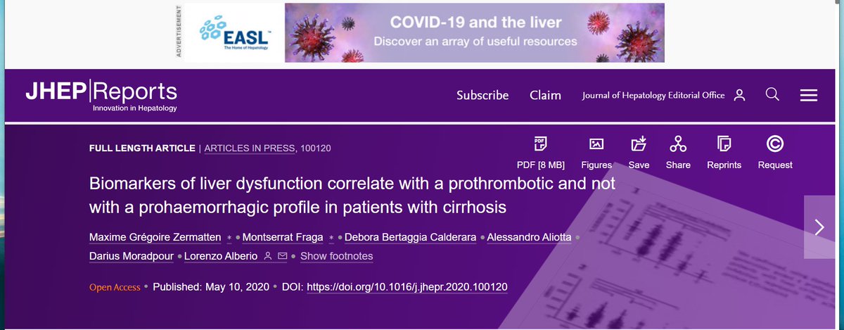 JHEP_Reports's tweet photo. In Press | Biomarkers of liver dysfunction correlate with a prothrombotic and not with a prohaemorrhagic profile in patients with #cirrhosis
https://t.co/dSJvByesDf
#LiverDysfunction #openaccess
@CHUVLausanne https://t.co/avZP4n9Br9