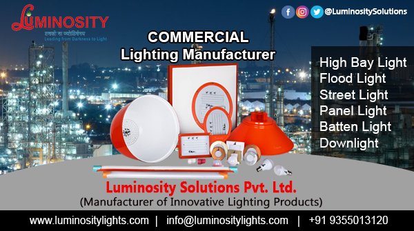 LuminositySolu's tweet photo. At #LuminositySolutions, We provide a wide range of #lighting solutions for #industrial or #commercial needs. #LED products boost energy efficiency and effectiveness. #Shop through a wide selection of Commercial lighting at https://t.co/CRgfRlAv5m.
#commerciallight #StayHome https://t.co/PW5YvxTL7P