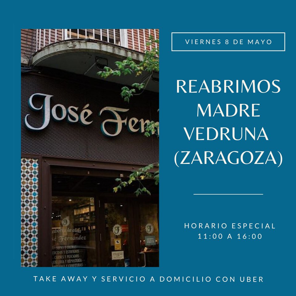 Acertius's tweet photo. Comenzamos semana. Y hoy queremos hacernos eco de la reapertura de la tienda de Zaragoza de Saborea la Vida. Por fin volvemos a tener abierta nuestra tienda favorita de comida preparada, para comprar en el local, o para pedir a domicilio a través de UBER #ClienteAcertius https://t.co/AQvsAbmJbp