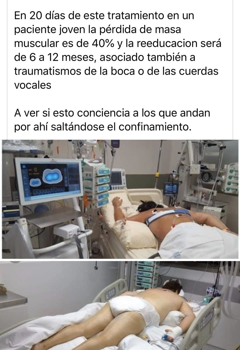 Mantengamos la distancia física, pongámonos la mascarilla y extrememos la higiene.
El de la foto puedes ser tú, yo o uno de los nuestros las próximas semanas. Saldremos de esta si actuamos de forma responsable. Hay quien ya no puede decir lo mismo.
#PonteLaMascarilla 🙏🏻😷