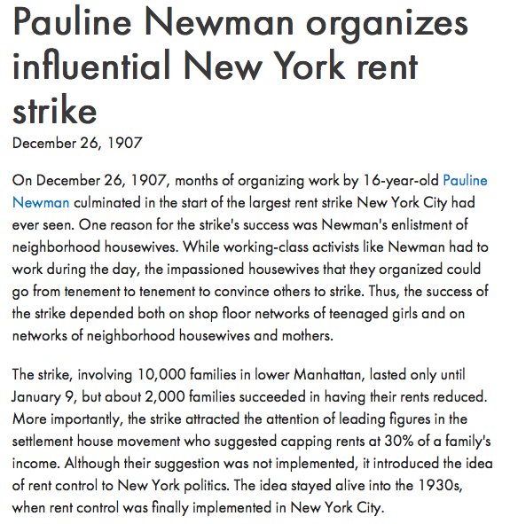 period of 1918-1920 could draw on the experiences of pre-war cycles of struggle. height of workplace struggle, growing socialist party, trade unions & IWW, led by migrants - esp E European Jews & Italians. 1907 rent strike, largest in NYC history, led by 16 yr old Jewish lesbian.